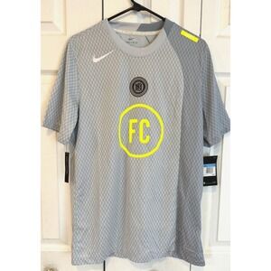 NIKE FC X TOTAL 90 FOOTBALL SOCCER JERSEY GREY MEN'S SIZE MEDIUM BQ5725-464